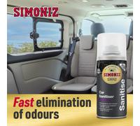 Simoniz Car Air Freshener Odour Bomb, Car Air Conditioning Cleaner, Eliminates B