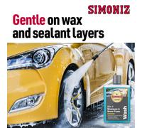 Simoniz Car Shampoo & Wax 2L, 2-in-1 Car Shampoo, Deep Car-Cleaning