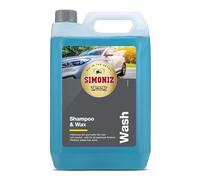 Simoniz Car Shampoo & Wax 5L, 2-in-1 Car Shampoo, Deep Car-Cleaning With Carnauba Wax Protection, Use In A Bucket Or Snow Foam Cannon To Get Tough On