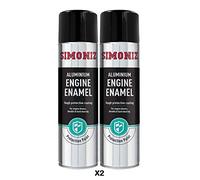 Simoniz Engine Enamel Spray Paint 2x 500ml (ALUMINIUM)