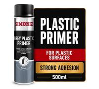Simoniz Grey Plastic Primer Spray Paint for Plastic Surfaces, 500ml