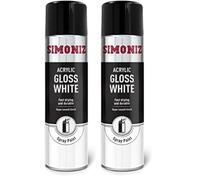 Simoniz Holts primer spray paint white gloss, 500ml can (Pack of 2)