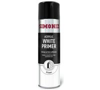 Simoniz Large Acrylic White Aerosol Smooth Primer Car Spray Paint 500ml