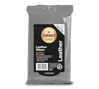 SIMONIZ Leather Car Wipes, Eco Friendly Biodegradable Car Cleaning Wipes To Restore & Protect Car Interior, Essential Car-Cleaning Products, Leather Wipes With Nourishing Oils, Pack Of 20 Wipes
