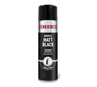Simoniz Matt Black Spray Paint, Easy To Use Black Aerosol Spray Paint For Wood, Metal & Plastic Surfaces, Perfect Car Paint For Bodywork, Wheels Or Around The Home, Fast Drying & Durable Paint, 500ml