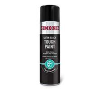 Simoniz Engine Paint, Easy To Use Satin Black Spray Paint For Your Engine, Perfect Enamel Paint For Motorcycle & Car Engine, Tough & Durable Rust Resistant Car Paint, Quick Drying, Satin Black, 500ml