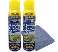 Simoniz Vision Clear Glass Cleaner Streak Free (2-pack) 19oz + LARGE Microfiber Polish Cloth COMBO