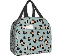 SIMONO Leopard Print Cheetah Insulated Leakproof Lunch Bag for Adults, Children, Men, Women - Work and Travel Lunch Box