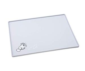 Simon's Cat by Karlie, Simon’s Cat Bowl Mat 40 x 30 x 1 cm,lightgrey