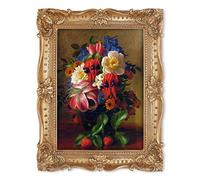 SIMON'S SHOP Baroque Style Picture Frames 5x7 for Wall and Tabletop, Victorian Photo Frames for 5 by 7 Photos (Gold)