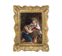 SIMON'S SHOP Vintage Picture Frames 4x6 for Wall and Tabletop, Gold 4x6 Picture Frame, Victorian Photo Frame 4 by 6