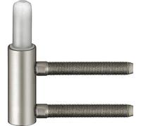 SIMONSWERK Door Hinge Frame Part V3400 WF for Rebated Wooden Doors with Feeder and Screw-On Bag Diameter 15 mm Stainless Steel