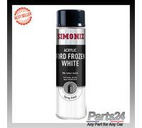 Simoniz Acrylic Ford Frozen White Van Aerosol Spray Paint Durable Smooth 500 mL