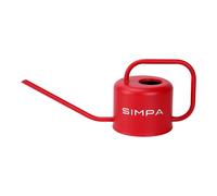 simpa 1.1 Litre Colour Metal Watering Can with Long Spout in Red simpa Red