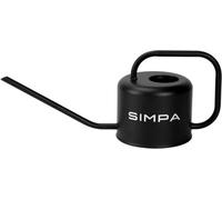 Simpa 1.1L Matt Black Watering Can With Long Easy Pour Spout