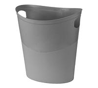 Simpa® 10L 10 Litre Plastic Flexi Storage Bin Home Kitchen Garden Bedroom Toy Camping Portable Storage Container - Made in The UK - Silver - Set of 8