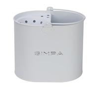 simpa 14L 14 Litre Stylish Metal Mop Buckets with Matt White Colour Finish.