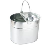 Simpa 15L Galvanised Large Steel Mop Bucket With Handle