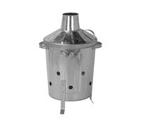 simpa 15L Galvanised Steel Incinerator & Lid in Metallic Silver | Size: Small simpa Metallic Silver Small