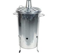 Simpa 18L Garden Galvanised Incinerator Fire Bin Rubbish Pit
