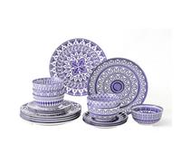 Simpa 18Pc Blue Florentine Porcelain Dinner Set.