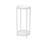 2 Tier Colour Metal Flower Plant Pot Holders simpa White One Size