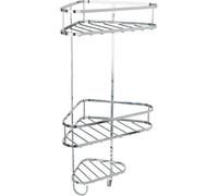 Simpa 3 Tier Chrome Plated Shower Storage Organiser Caddy Tidy