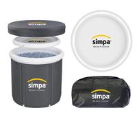 Simpa 330L Ice Bath Cold Water Therapy Pod With Lid - Grey