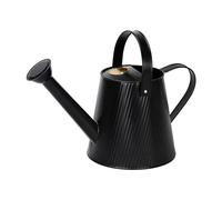 Simpa 3L 3 Litre Colour Metal Watering Can with Watering Rose - Matt Black