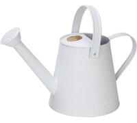 Simpa 3L Matt White Metal Watering Can With Watering Rose