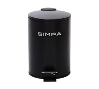 simpa 3L Slim Soft-Closing Pedal Dustbin in Black simpa Black