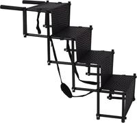 Simpa 4 Step Foldaway Portable Lightweight Metal Pet Ladder Ramp.