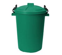 Simpa 50L Dark Green Plastic Locking Lid Bin