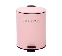 5L Slim Soft-Closing Pedal Dustbin. simpa Pink One Size