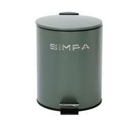simpa 5L Slim Soft-Closing Pedal Dustbin in Green simpa Green