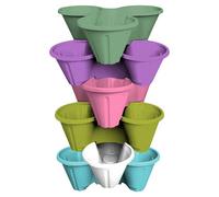 Simpa 6Pc Random Multicolour Strawberry Trio Pot Planters.