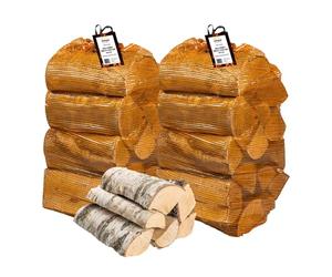 simpa 80L (25kg Approx) Kiln Dried Birch Hardwood Firewood Logs, Perfect for Open fires, Wood Burning Stoves, Log Burners, Campfires, Fire Pits