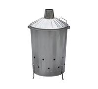 simpa 90L 90 Litre Large Galvanised Metal Incinerator Fire Burning Bin.