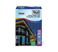 Simpa 960 Led Warm White Multi-Action Icicle Lights