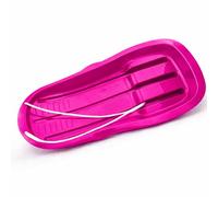 simpa Alpine Racer Plastic Snow Sledge Toboggan - Heavy Duty Winter Snow Sled - Blush Avalanche Pink - Robust Design for Snow Fun