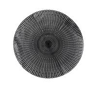 simpa Black Akari PVC Large Table Placemats (Set of 2) - 42cm Diameter simpa Black