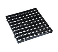 Simpa Black Pathway Gravel Grass Stabilisation Grid Tile - Set Of 8