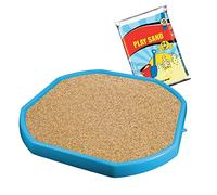 simpa Children's Large 70cm Plastic Sand Pit Toys Water Fun Mixing Play Tray - SKY BLUE & 20kg Bag of Play Sand Non-Toxic and Non-Staining.