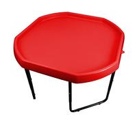 simpa Children's Medium 70cm Plastic Sand & Water Pit Toys Mixing Play Tray RED with Height Adjustable Stand.