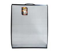 Simpa® Clifton Black Fire Guard Fire Place Guard Fire Screen Spark Flame Guard Single Panel Mesh Panel Design, Black