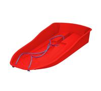 simpa Inferno Glide Heavy Duty Plastic Snow Sledge Toboggan - Red Winter Snow Sled - Robust Design for Kids & Adults - Outdoor Snow Fun