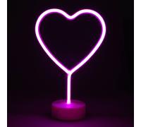 simpa LED Novelty Neon Heart Light in Pink simpa Pink