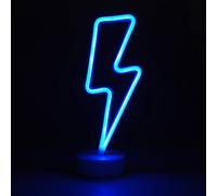 simpa LED Novelty Neon Lightning Bolt Light in Blue simpa Blue