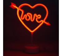 simpa LED Novelty Neon Love Heart Light in Red simpa Red
