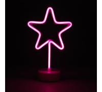 simpa LED Novelty Neon Star Light in Pink simpa Pink